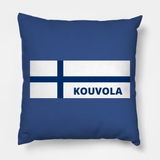 Kouvola City in Finnish Flag Pillow