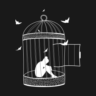 I'm trapped in an open cage T-Shirt