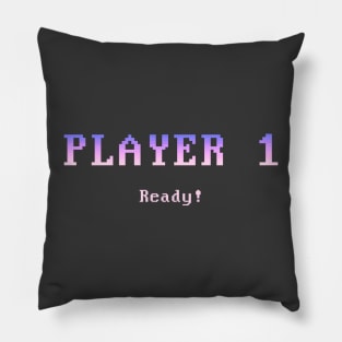 Player 1 (pastel) Pillow