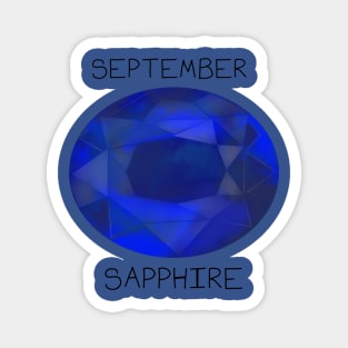 Sapphire Crystal September Birthstone Magnet