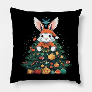 Rabbit Christmas Pillow