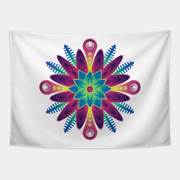 Colorful Abstract Art Tapestry by BruceALMIGHTY Baker