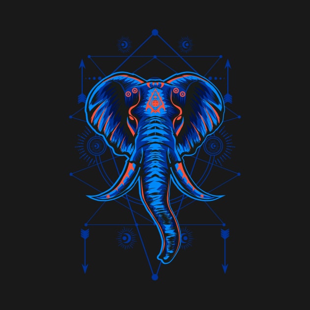 Blue Elephant by Buy Custom Things