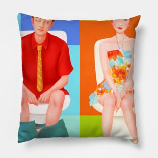 Boy and Girl Pillow