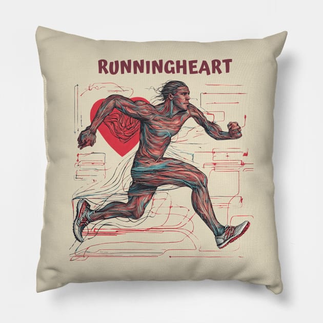 runningheart Pillow by dodolanlaku