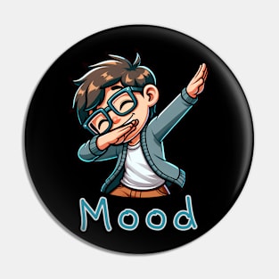 Mood Happy Cute Young Guy Dabbing Pin