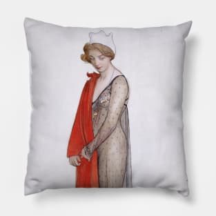 Rouge et Noir by Carl Larsson Pillow