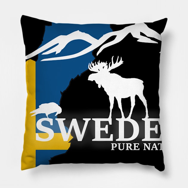 Sweden Scandinavia Europe Vacation Travel Pillow by Wikstroem