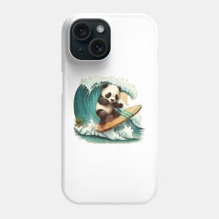 Surfing Panda Phone Case