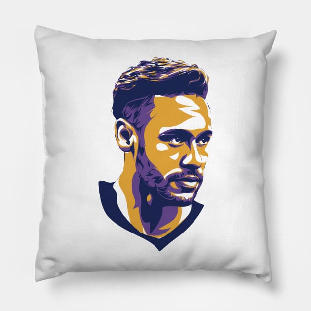 Neymar Jr Pillow by Rekayasabumi