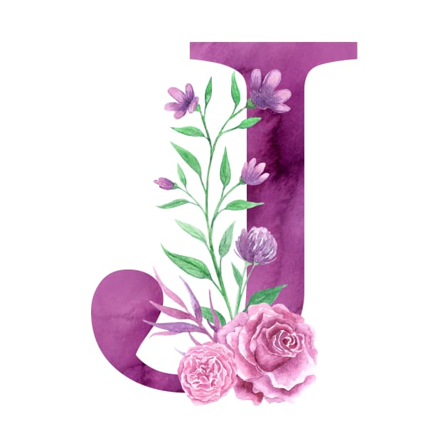 Floral Monogram J Beautiful Rose Bouquet by floralmonogram