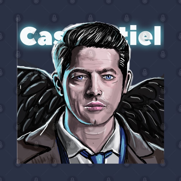 Castiel Supernatural by Daria Popkova