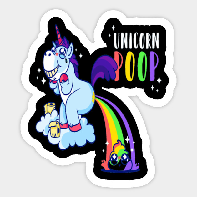 Funny unicorn Sticker- Funny Unicorn Ezfje - Sticker