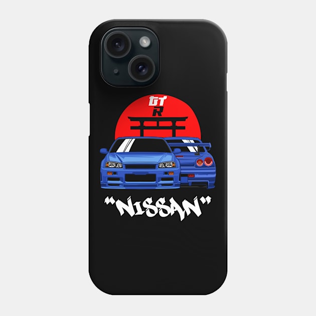 GTR R34 Legend JDM Phone Case by Car_Designer