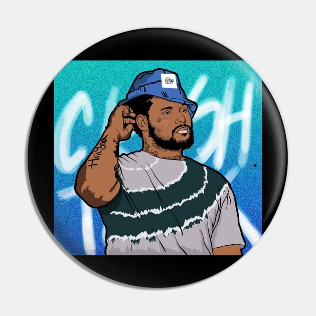 Vector Illustration of SchoolBoy Q Pin by nivibomb