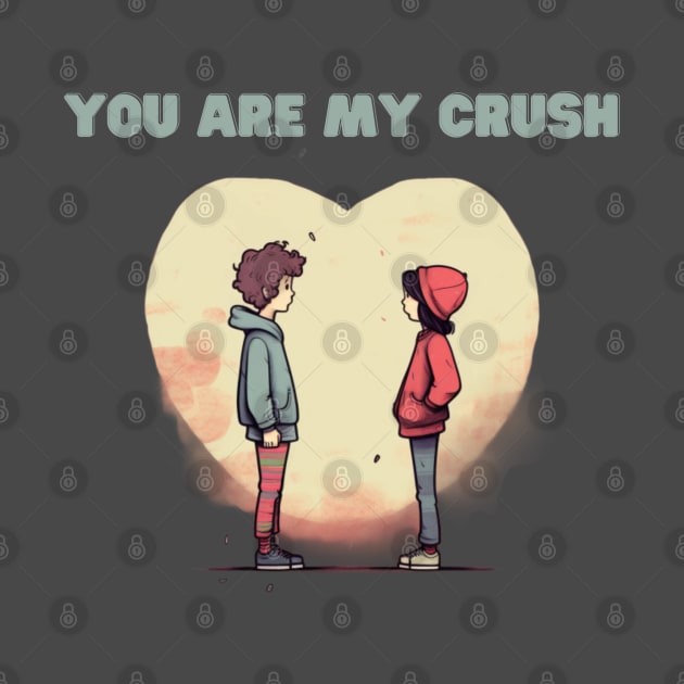 You Are My Crush, valentines day, minimalistic by Pattyld