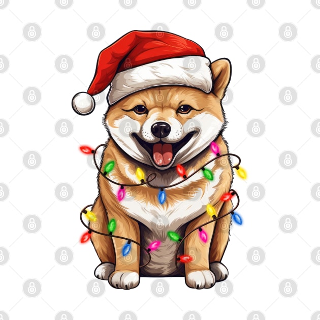 Christmas Shiba Inu by Chromatic Fusion Studio