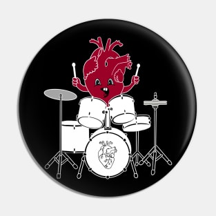 Music heart lover Pin