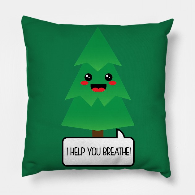 Treathe Pillow by hello@jobydove.com