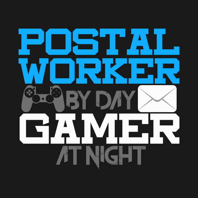 Postal Worker Mailman Mail Carrier Gamer by DesignatedDesigner