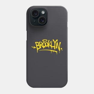 Brooklyn Graffiti (yellow) Phone Case