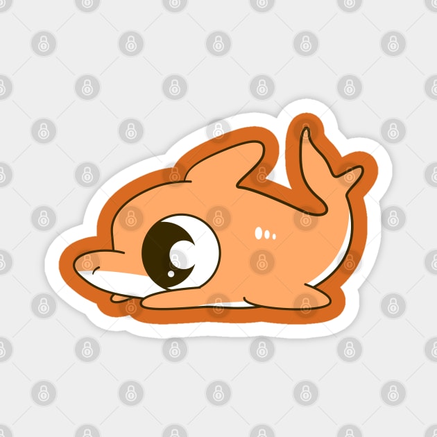 Orange Baby Shark Magnet by JonWKhoo