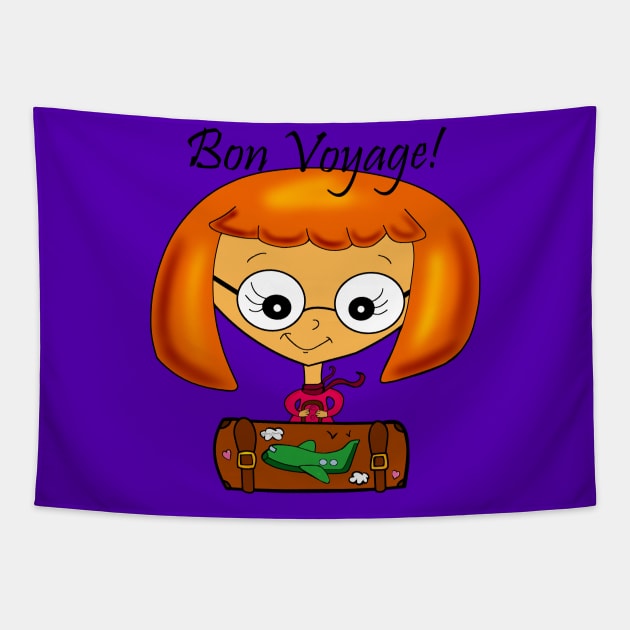 Bon Voyage! Tapestry by DitzyDonutsDesigns