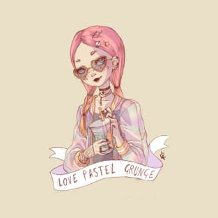 Pastel Grunge Girl T-Shirt