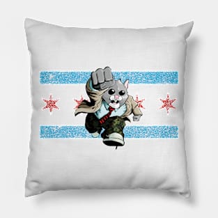 Hamster Rage Chicago Pillow