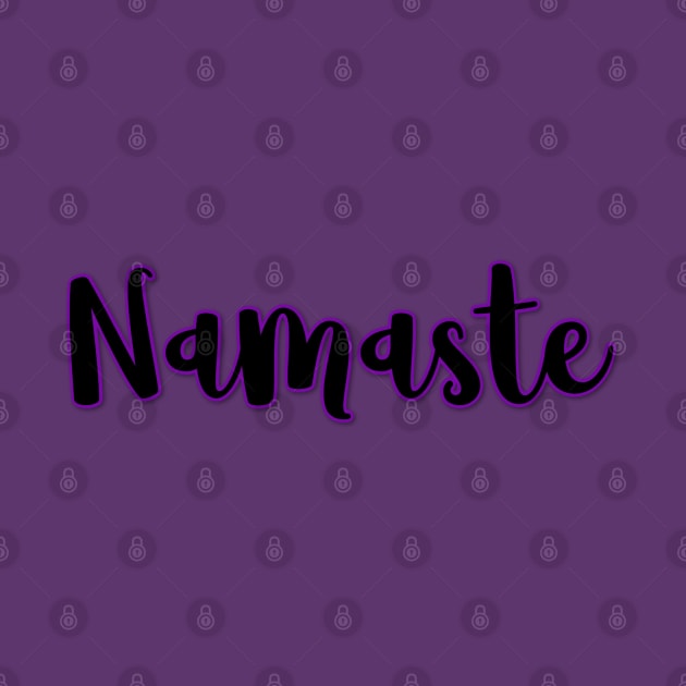 Namaste Yoga Good Vibes by DesignsbyZazz