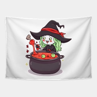 Witch Halloween Tee Tapestry