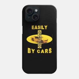 Easily distracted by cars Phone Case