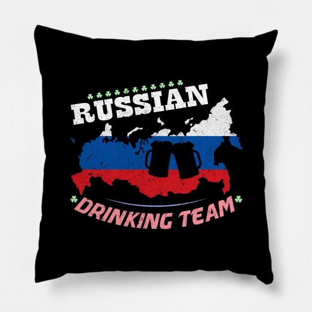 Russian Drinking Team - National Pride Pillow by ozalshirts