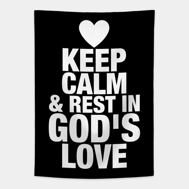 KEEP CALM Tapestry by Plushism