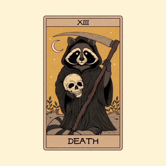 Death - Raccoons Tarot by thiagocorrea