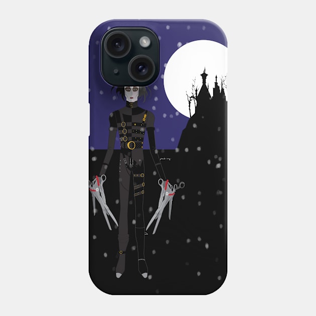 Scissor Hands Phone Case by amadeuxway