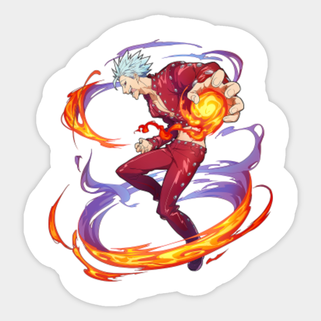 Ban Nanatsu Nanatsu No Taizai Sticker Teepublic