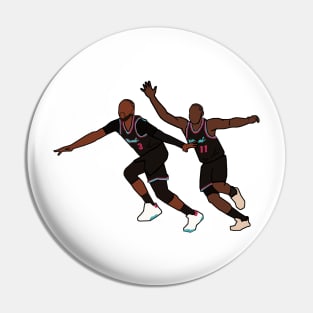 Dwyane Wade Game Winning Celebration - NBA Miami Heat Pin