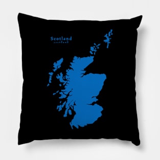 Scotland Map Pillow