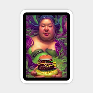 ASIAN FAT BURGER Magnet