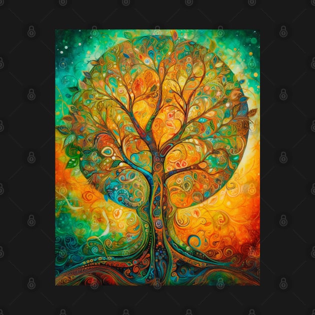 Eternal Roots: Delving into the Depths of the Tree of Life Mandala by Rolling Reality