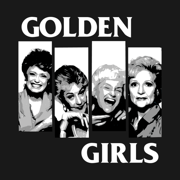 Discover golden-girls - black flag parody black - golden-girls - T-Shirt