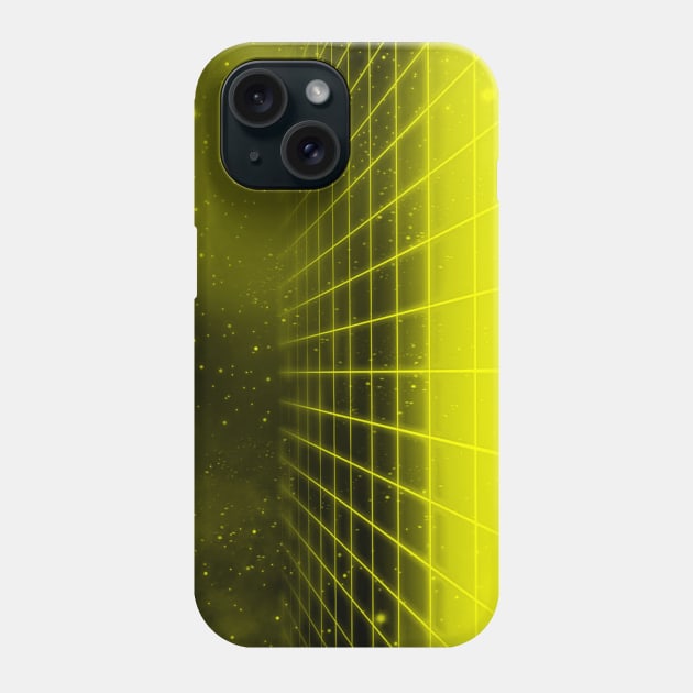 Yellow grid Phone Case by Schmeckle