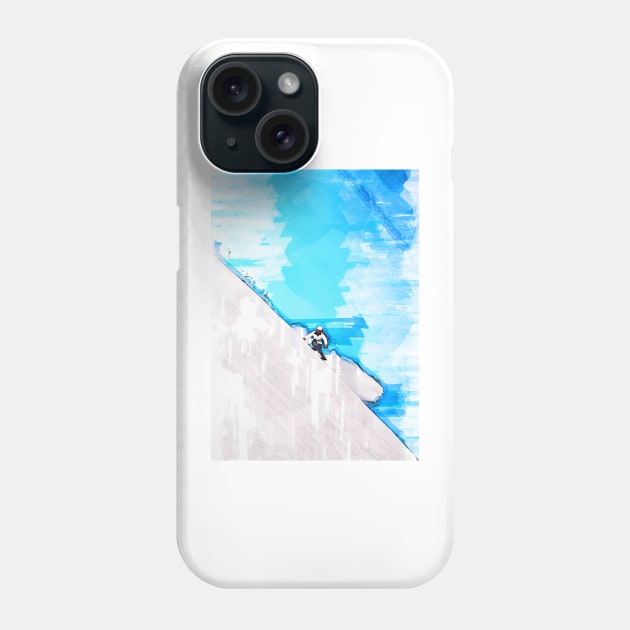 Skiing In Norway Abstract. For ski lovers. Phone Case by ColortrixArt