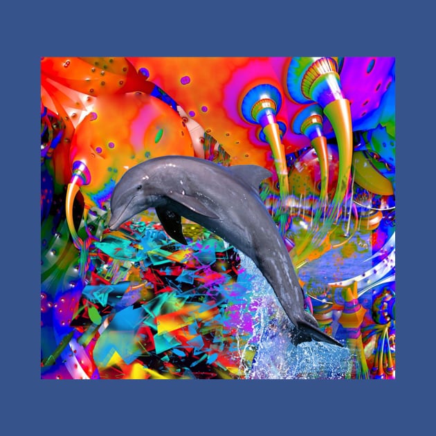 Dolphin Color Splash by icarusismartdesigns