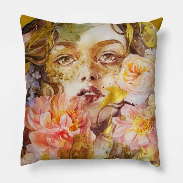 Hermosa: Peony Pillow by dollicandy