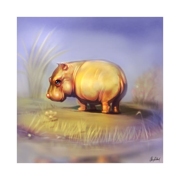 Happy hippo by Artofokan