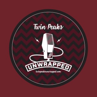 Twin Peaks Unwrapped Mic Logo (Maroon) T-Shirt