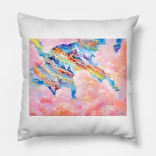 Mountains in Tibet Pillow