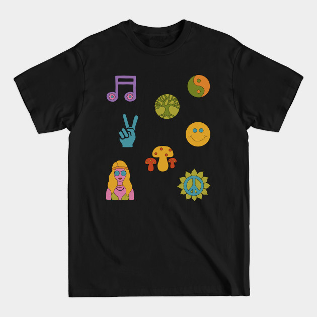 1960s Stickers - 1960s - T-Shirt 1960s Stickers - 1960s - T-Shirt